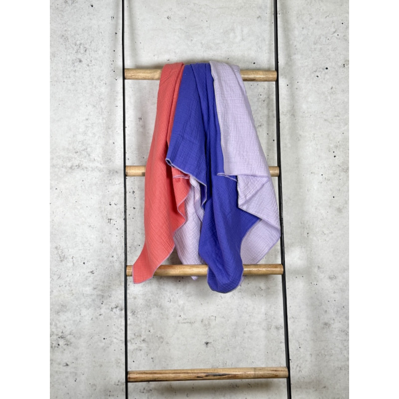 Musselintuch Multicolor "Flieder, Lila &  Melone"