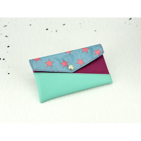 Handytasche / Geldbörse  "Stars Pink" XL