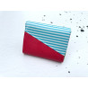 Mini Geldbörse "Blaue Streifen"