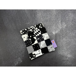 Federverschluss Täschchen Black & White Midi