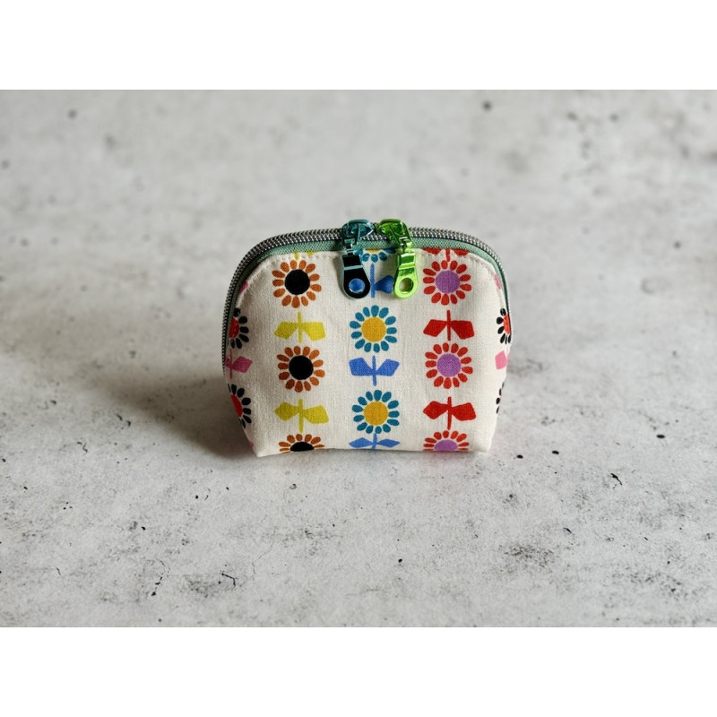 Oil Pouch - Klein 8 Flaschen - Rainbow Flowers Weiss