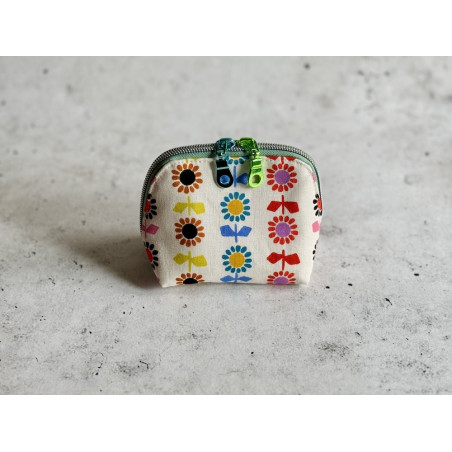 Oil Pouch - Klein 8 Flaschen - Rainbow Flowers Weiss