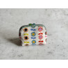 Oil Pouch - Klein 8 Flaschen - Rainbow Flowers Weiss