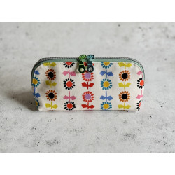 Oil Pouch - Gross 14 Flaschen - Rainbow Flowers Weiss