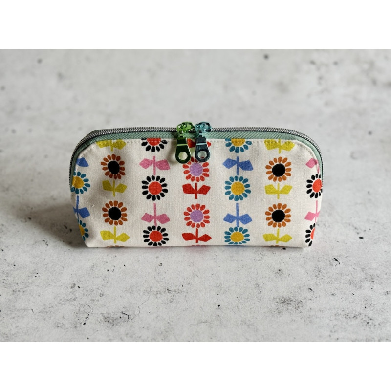 Oil Pouch - Gross 14 Flaschen - Rainbow Flowers Weiss