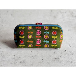 Oil Pouch - Gross 14 Flaschen - Rainbow Flowers Grün