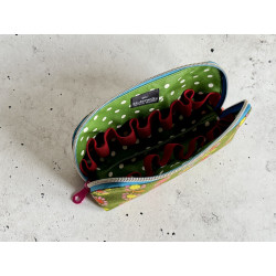 Oil Pouch - Gross 14 Flaschen - Rainbow Flowers Grün