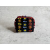 Oil Pouch - Klein 8 Flaschen - Rainbow Flowers Schwarz