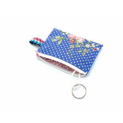 Schlüsseltasche "French Blue Rose"