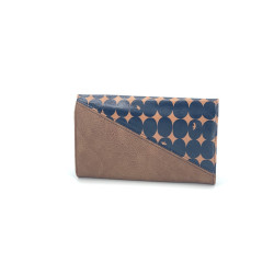 MAXI Geldbörse "Blue Brown Bubbles"