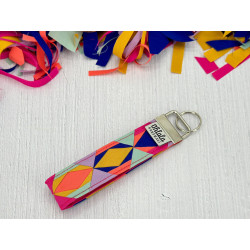 Patchwork - Schlüsselband "Oh lala Handmade"