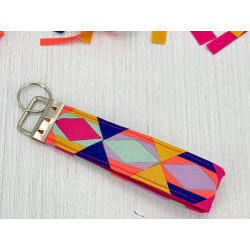 Patchwork - Schlüsselband "Oh lala Handmade"