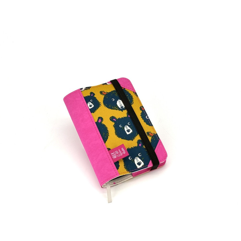 Spatzjournal A6 / Pocket - Kalender & Notizbuchhülle "Yellow Bears"