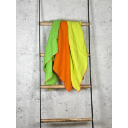 Musselintuch Multicolor Neon "Gelb, Orange & Grün"