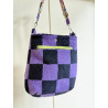 Beuteltasche "Plüsch-Checkers"