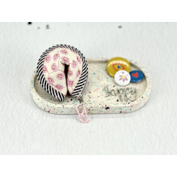 Glückskeks - Täschchen "Smiley Rosa"