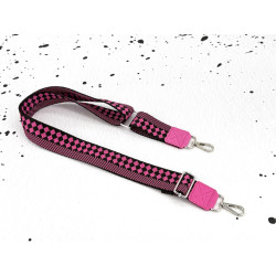 Taschengurt "Black & Pink"