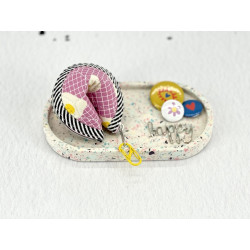 Glückskeks - Täschchen "Spiegelei Rosa"