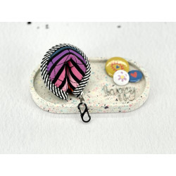 Glückskeks - Täschchen "Regenbogen Black"