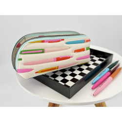 Stiftemäppchen "Lene 2.0" - Quilt Edition - "Pens White"