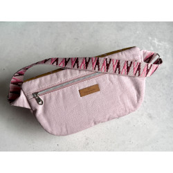 "Tasche voll Glück" // Crossbodybag "Dancing Leaves Senf"