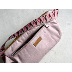 "Tasche voll Glück" // Crossbodybag "Dancing Leaves Senf"
