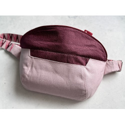 "Tasche voll Glück" // Crossbodybag "Dancing Leaves Senf"
