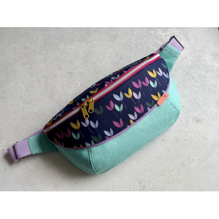 "Tasche voll Glück" // Crossbodybag "Dancing Leaves Bunt"