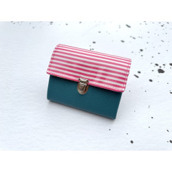 Mini Geldbörse "Pinke Streifen"