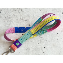 Patchwork - Schlüsselband "Miau"