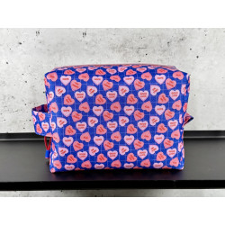Boxy Bag Grosse Variante - "Candy Hearts Blue"