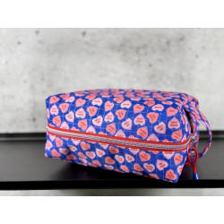 Boxy Bag Grosse Variante - "Candy Hearts Blue"