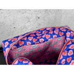 Boxy Bag Grosse Variante - "Candy Hearts Blue"