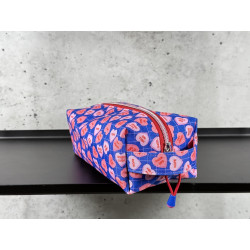 Boxy Bag - "Candy Hearts Blue"