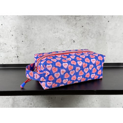 Boxy Bag - "Candy Hearts Blue"