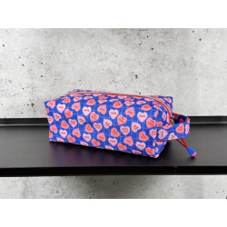 Boxy Bag - "Candy Hearts Blue"