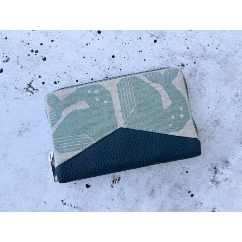 Little Mynta Geldbörse "Grumpy Whale Mint"