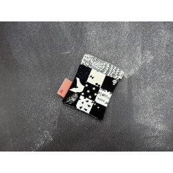 Federverschluss Täschchen Black & White Mini